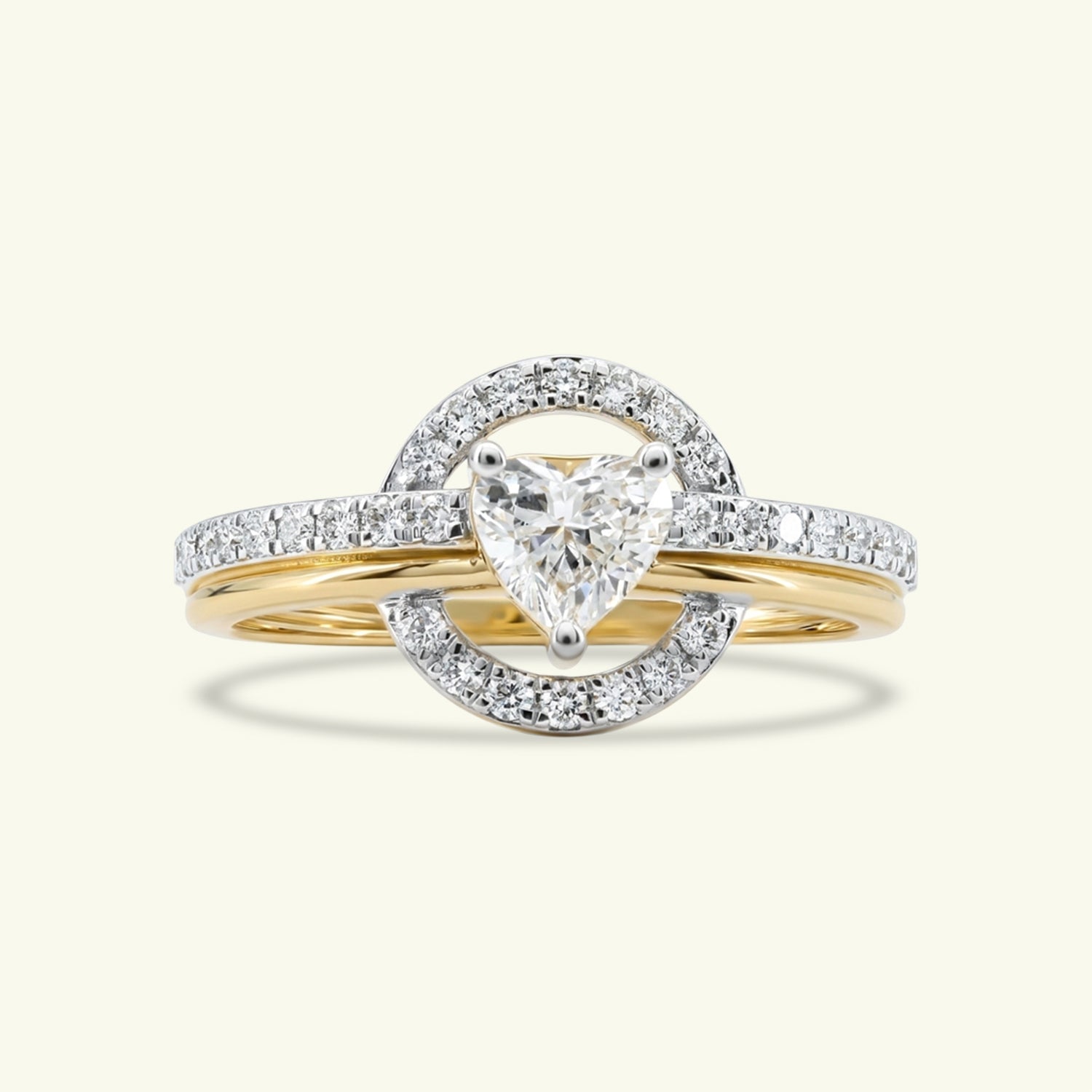 Amora Heart Diamond Engagement Ring