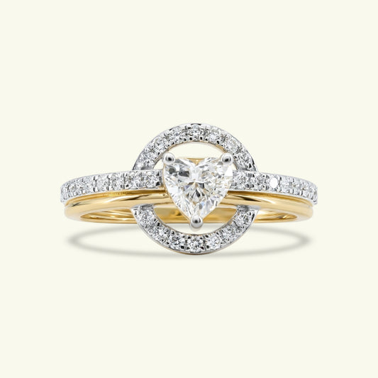 Amora Heart Diamond Engagement Ring