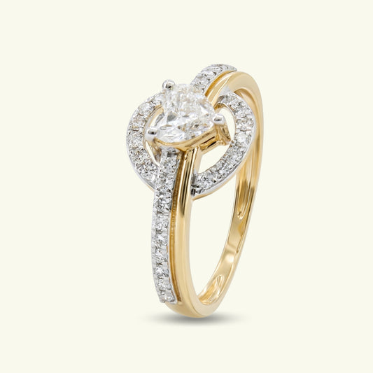 Amora Heart Diamond Engagement Ring
