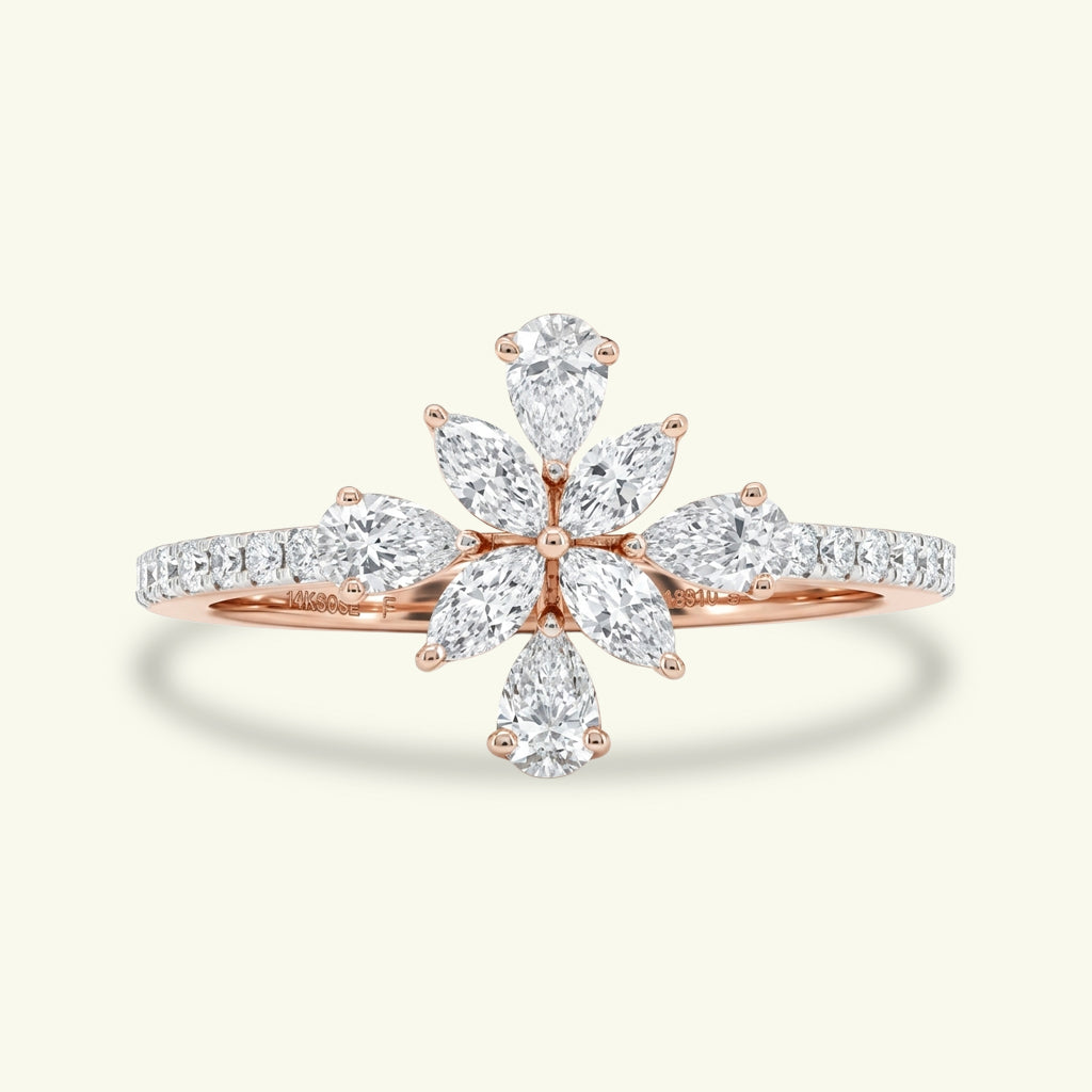 Floraya Bloom Diamond Cocktail Ring