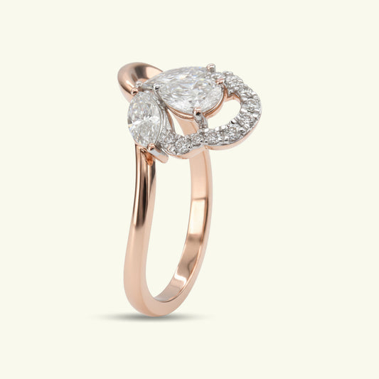 Amaris Heart Diamond Engagement Ring