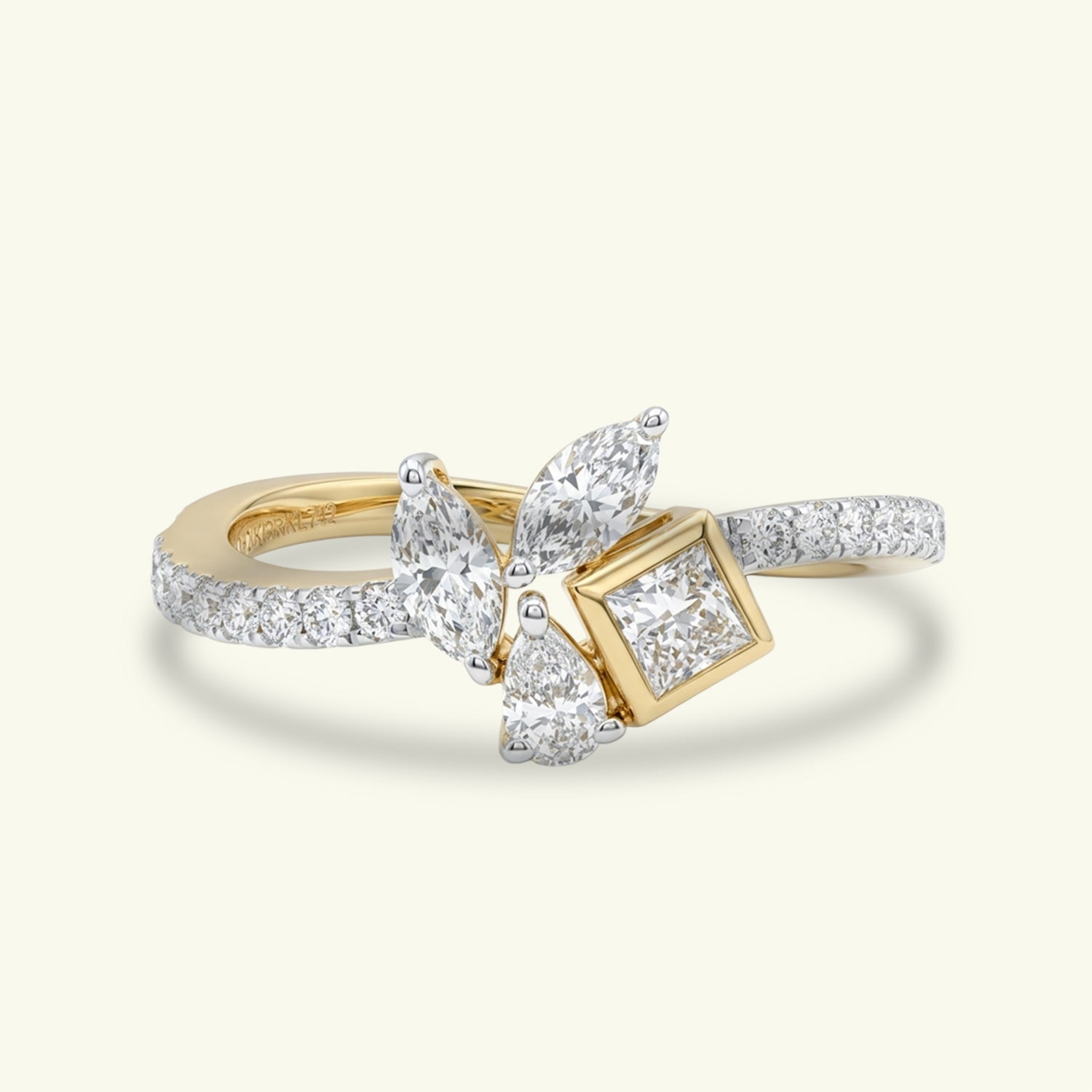 Zyelle Fancy Shape Diamond Dailywear Ring