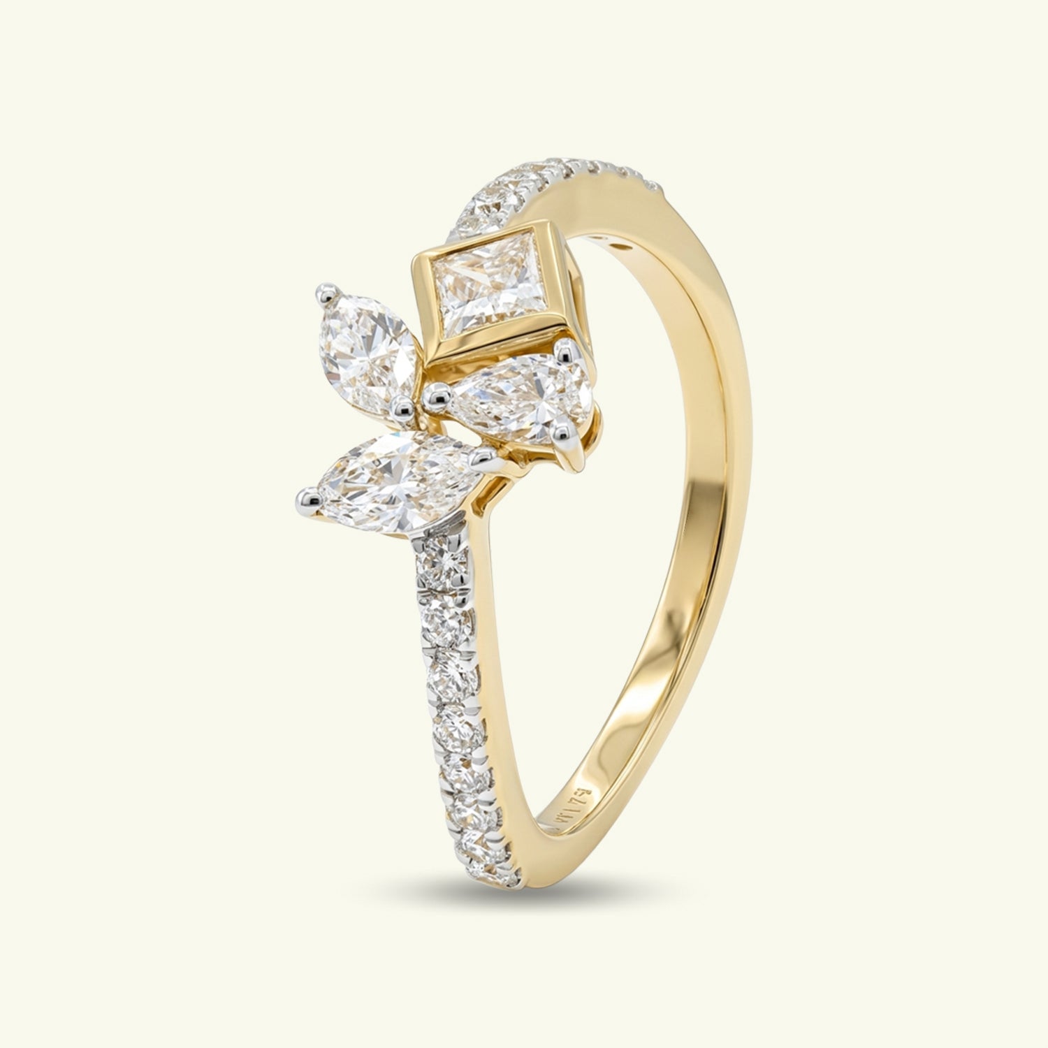 Zyelle Fancy Shape Diamond Dailywear Ring