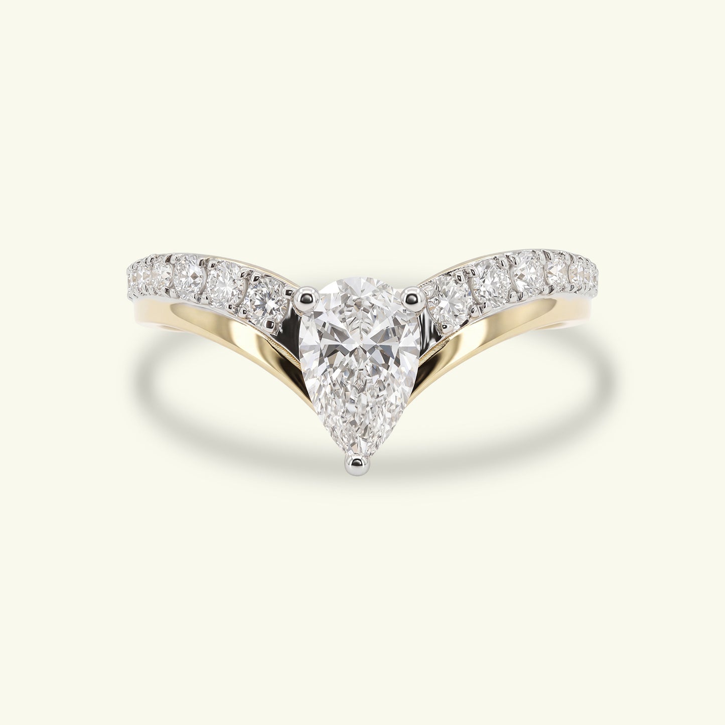 Glorina Classic Diamond Engagement Ring