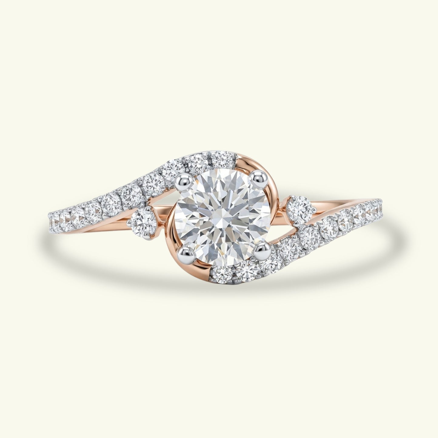 Ravelle Classic Diamond Engagement Ring