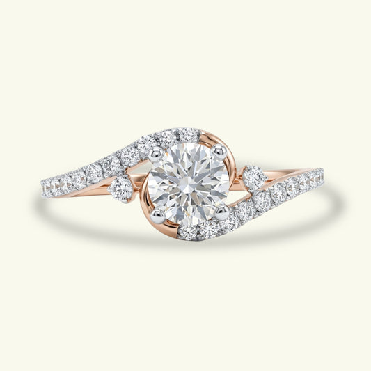 Ravelle Classic Diamond Engagement Ring
