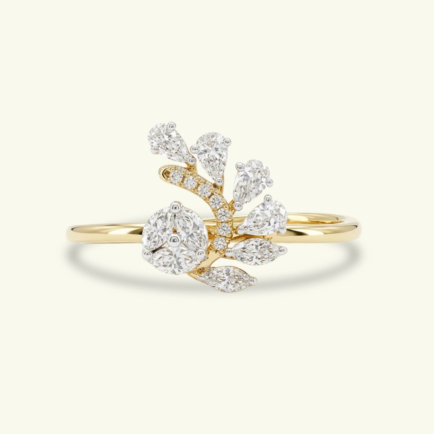 Mystara Veil Diamond Cocktail Ring
