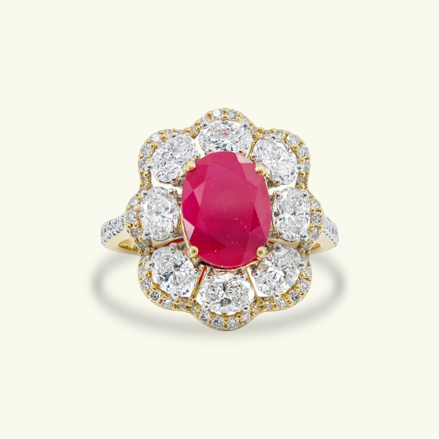 Nexelle Modern Diamond Cocktail Ring