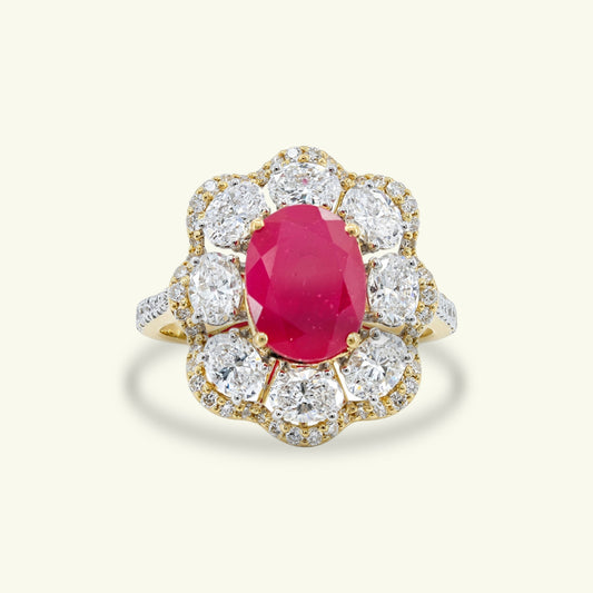 Nexelle Modern Diamond Cocktail Ring