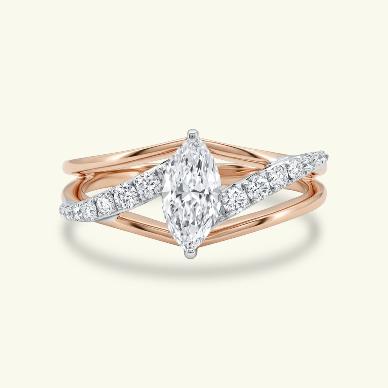 Elyra Fancy Shape Diamond Eternity Ring