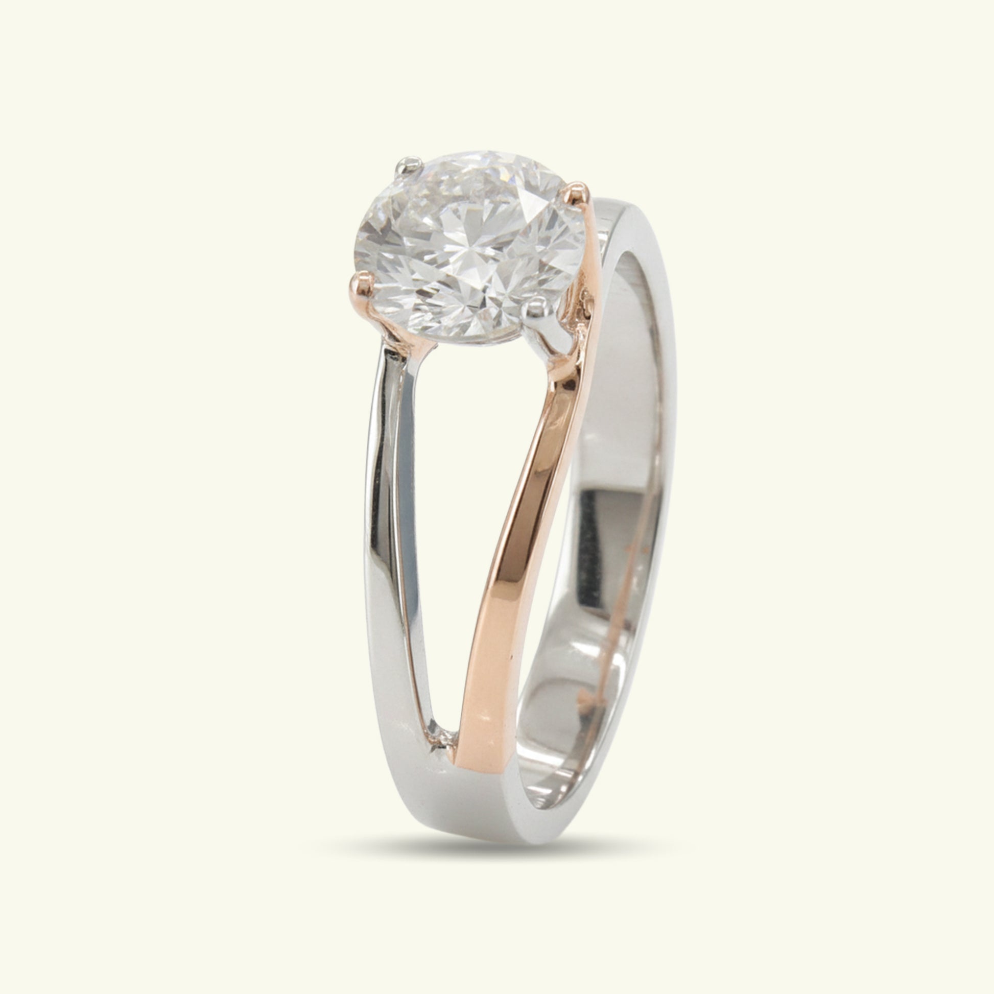 Duara Two Stone Diamond Dailywear Ring