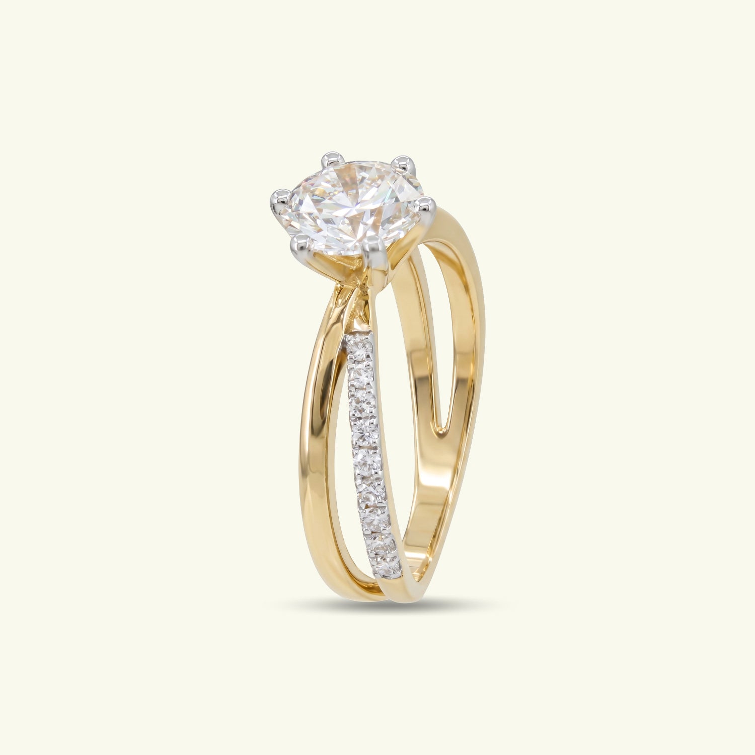 Lumera Solitaire Diamond Eternity Ring