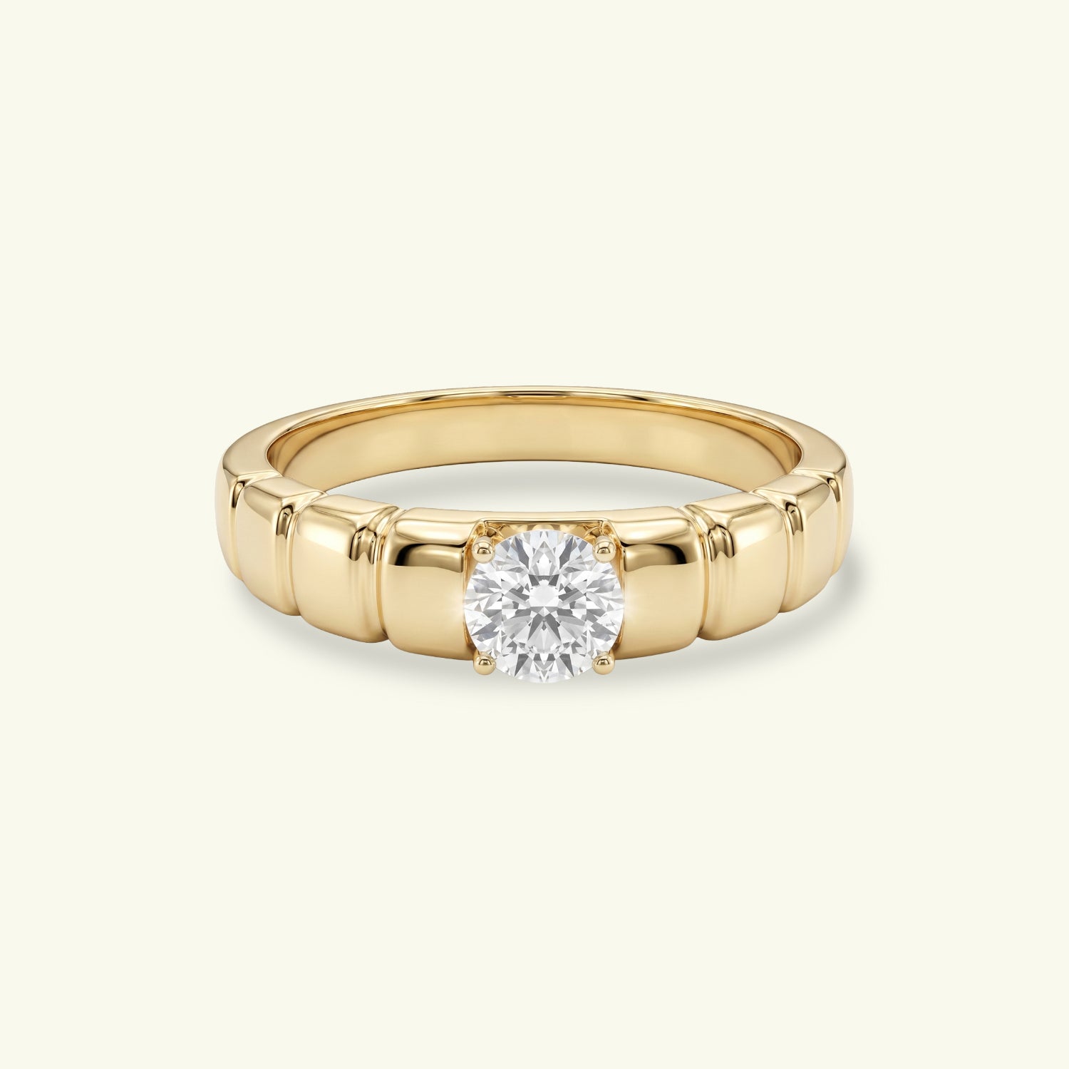  Solmira Crest Diamond Solitaire Ring 