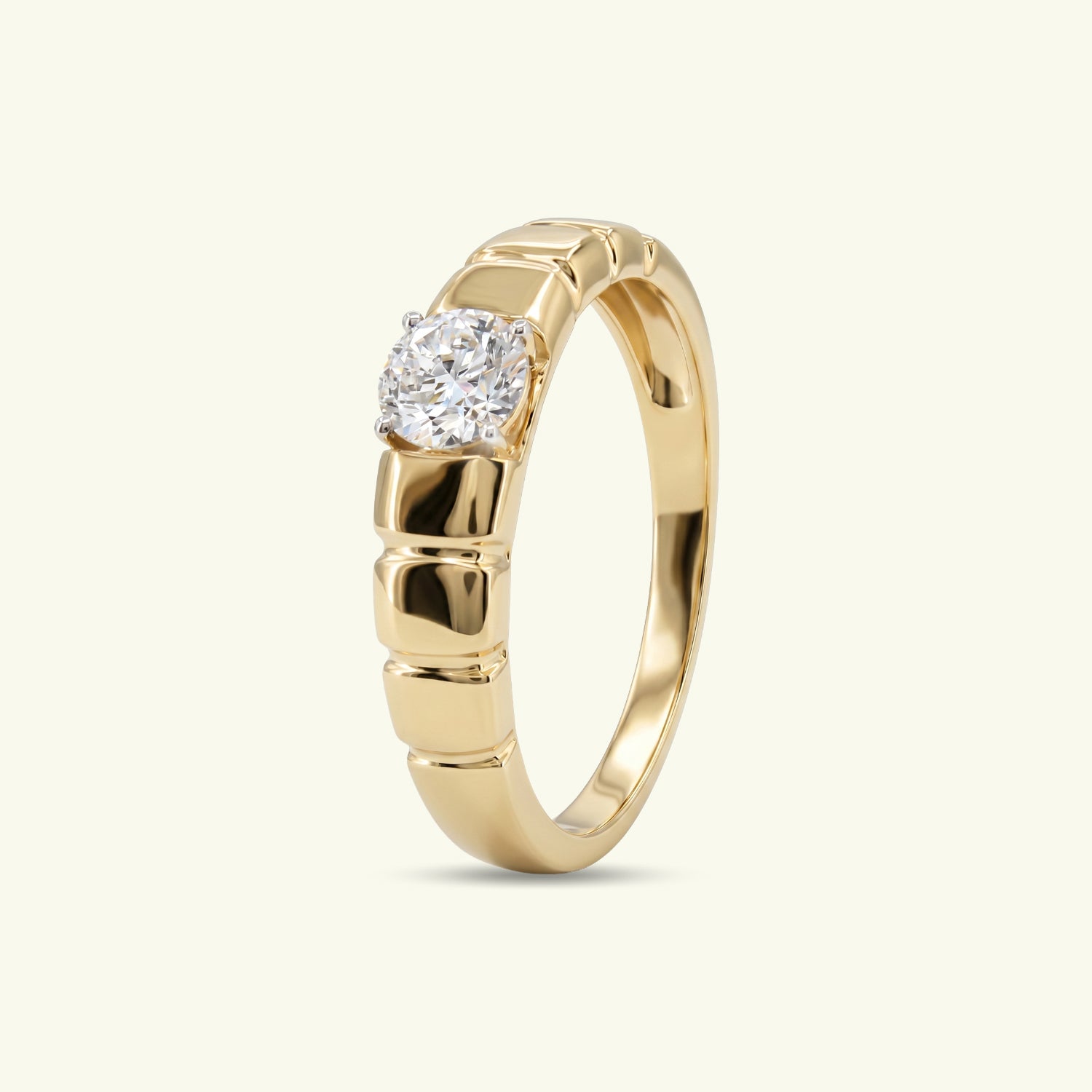  Solmira Crest Diamond Solitaire Ring 