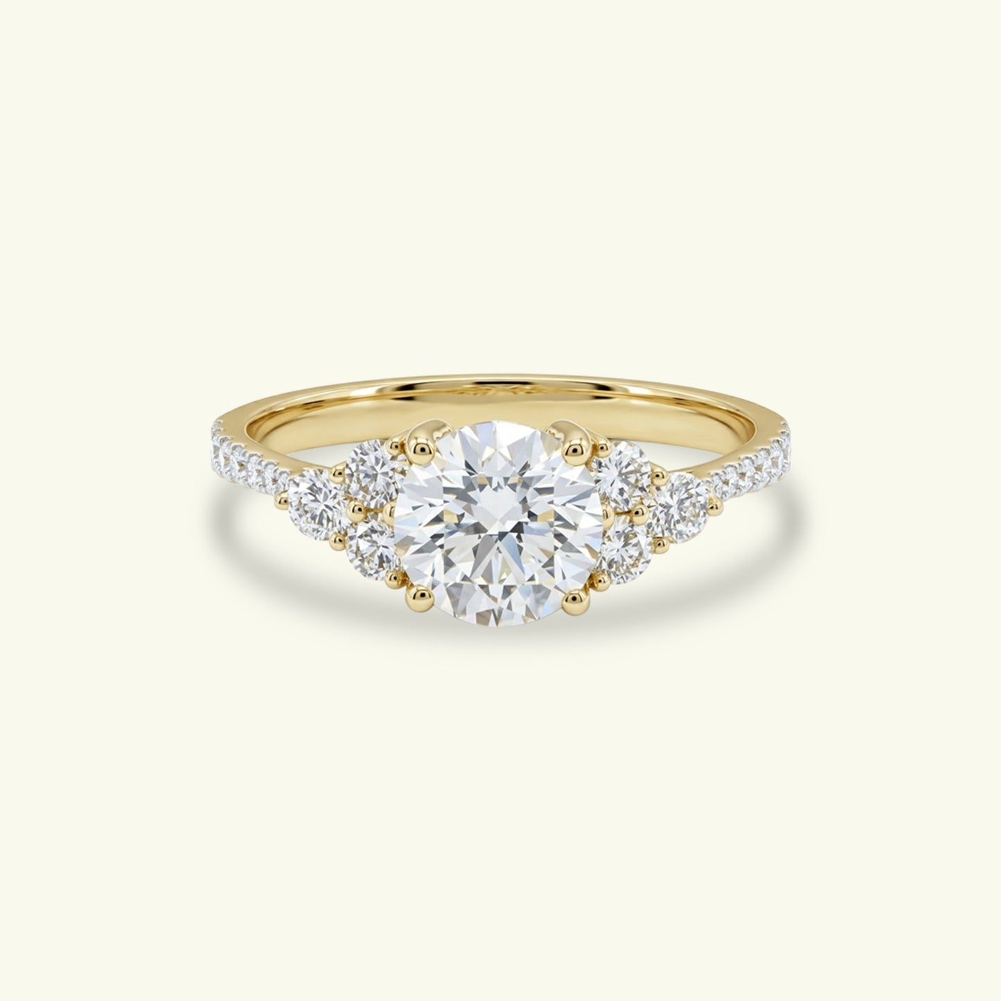  Orvian Beam Diamond Solitaire Ring 