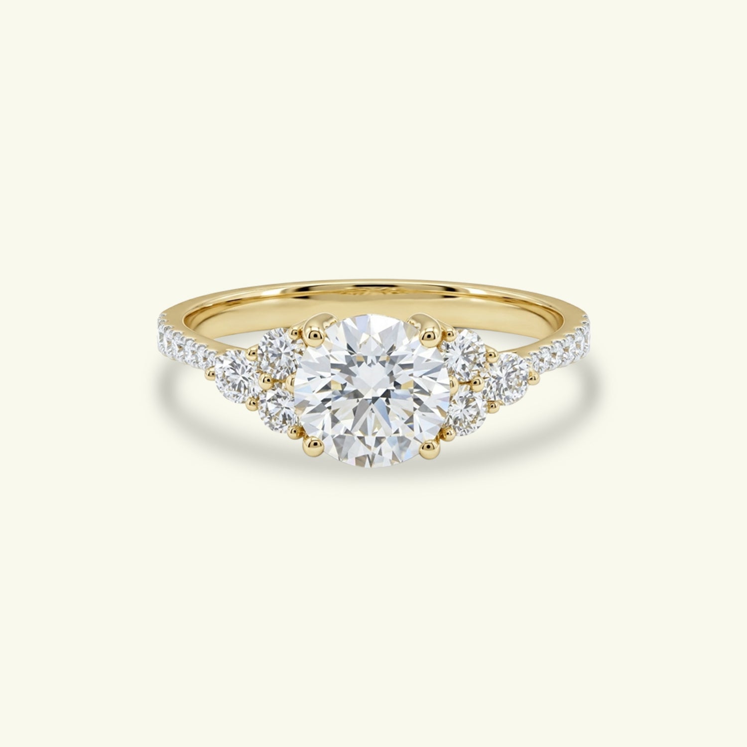  Orvian Beam Diamond Solitaire Ring 
