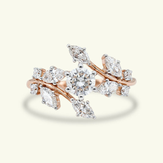  Verdelis Leaf Diamond Ring 