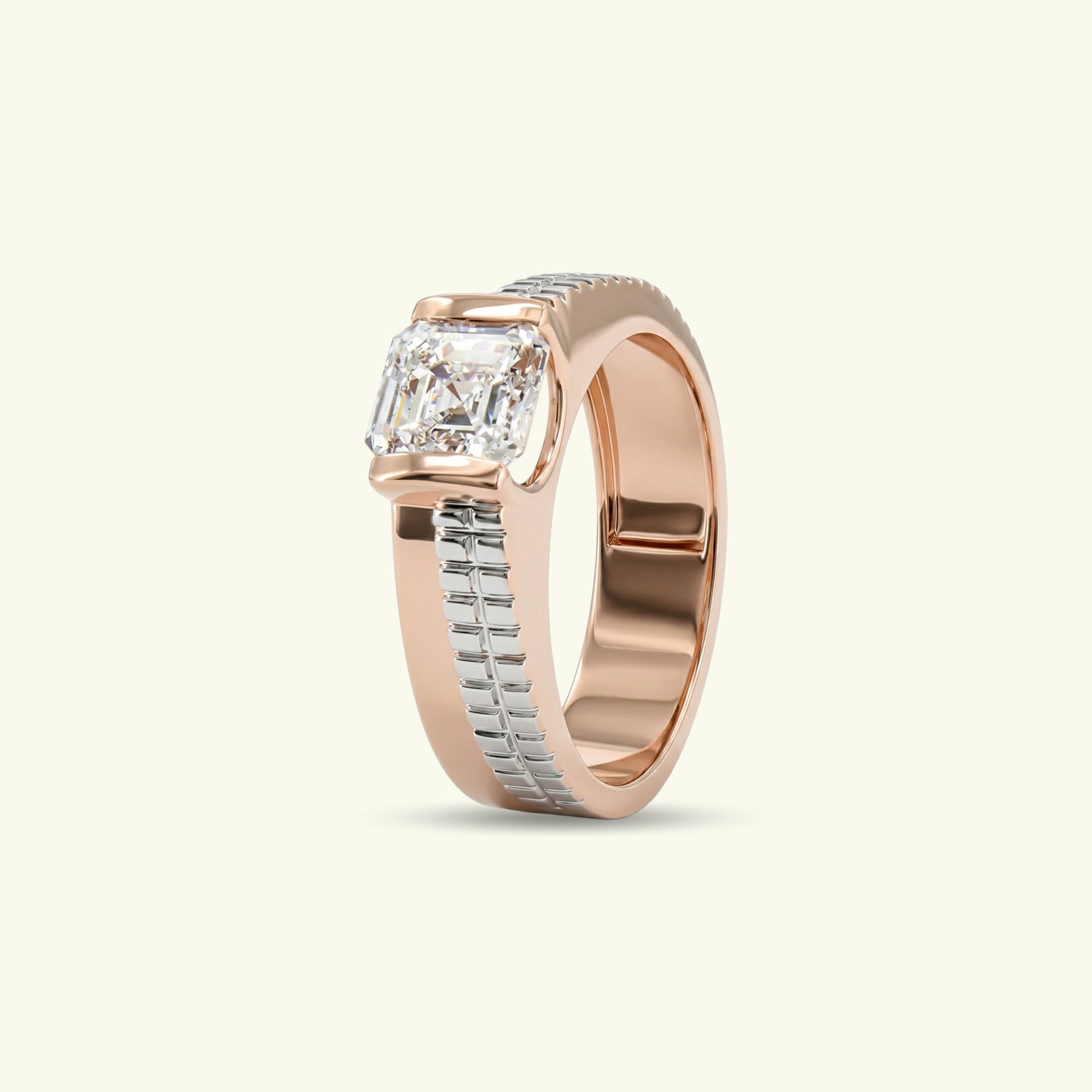  Solenne Crest Diamond Solitaire 