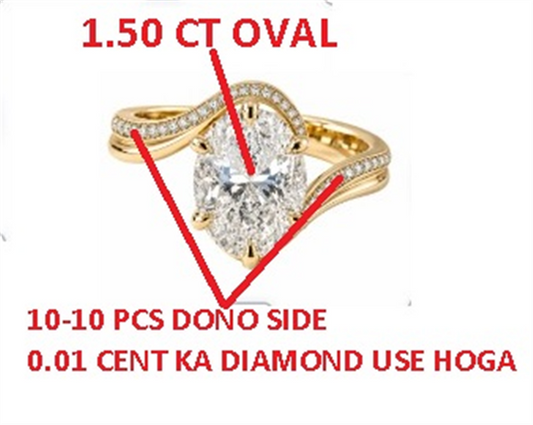 Crescendo Solitaire Diamond Ring