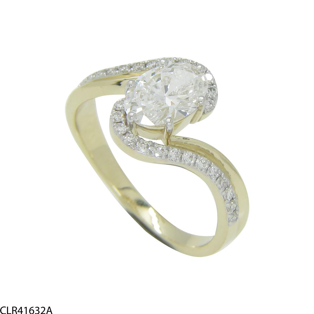 Aureole Diamond Ring