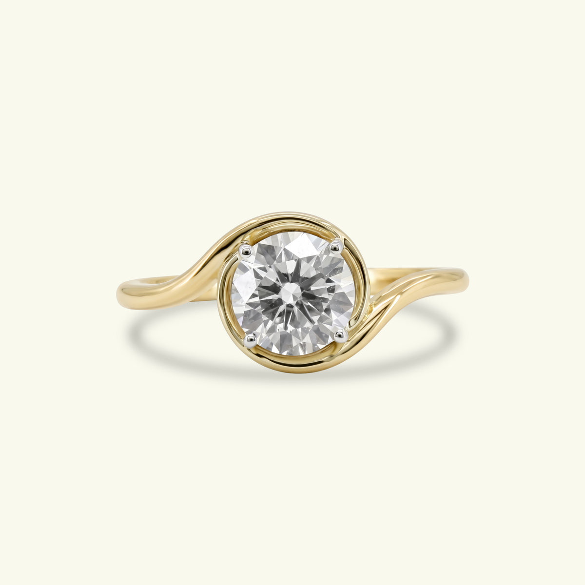 Equilibrium Solitaire Diamond Ring