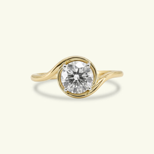 Equilibrium Solitaire Diamond Ring