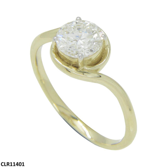 Equilibrium Solitaire Diamond Ring