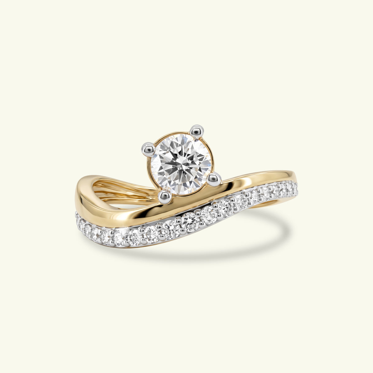 Glide Solitaire Diamond Ring