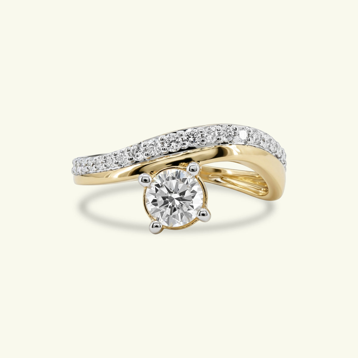 Glide Solitaire Diamond Ring