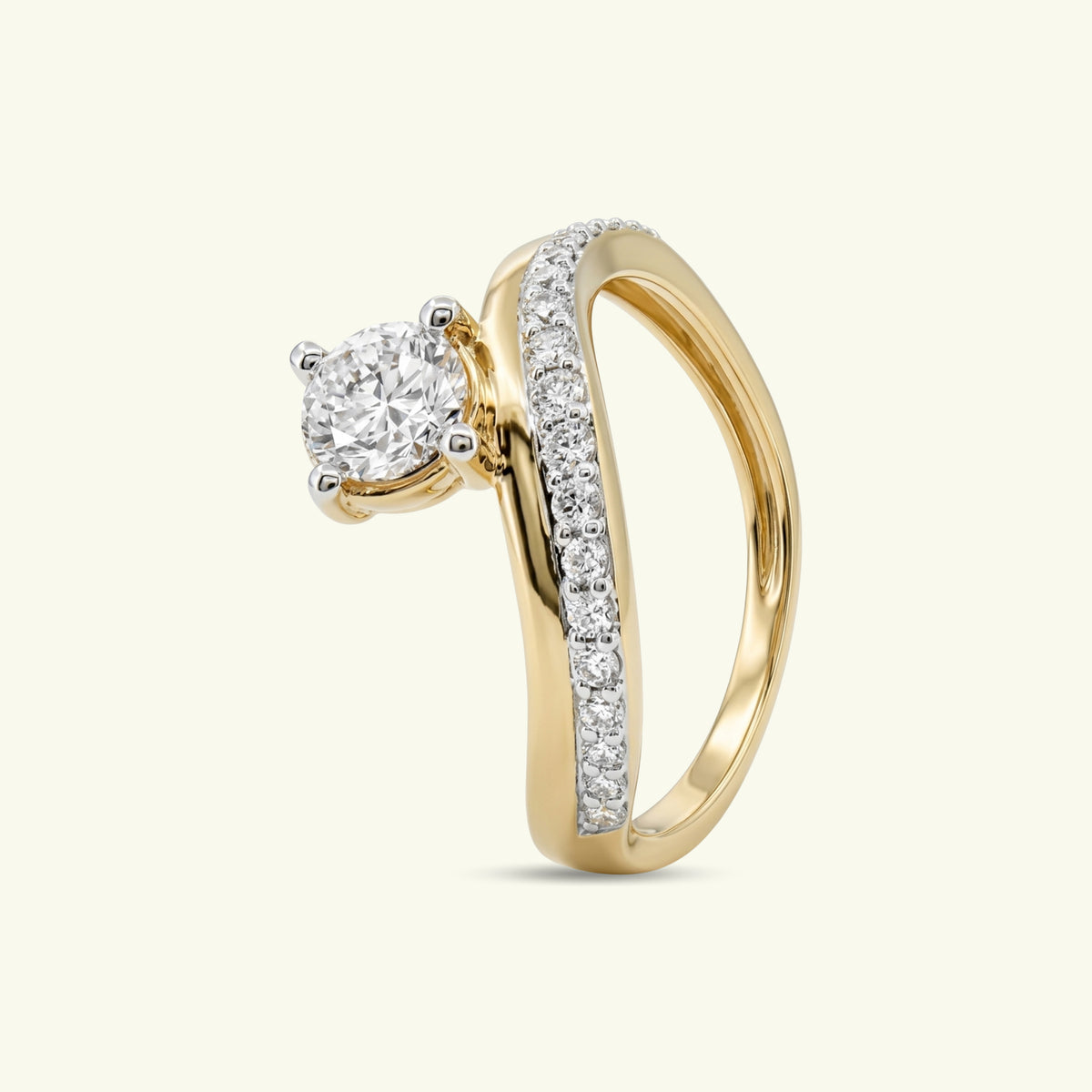 Glide Solitaire Diamond Ring