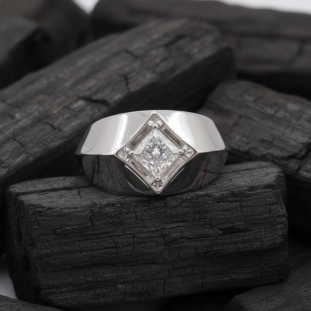 Elric Solitaire Mens Diamond Ring