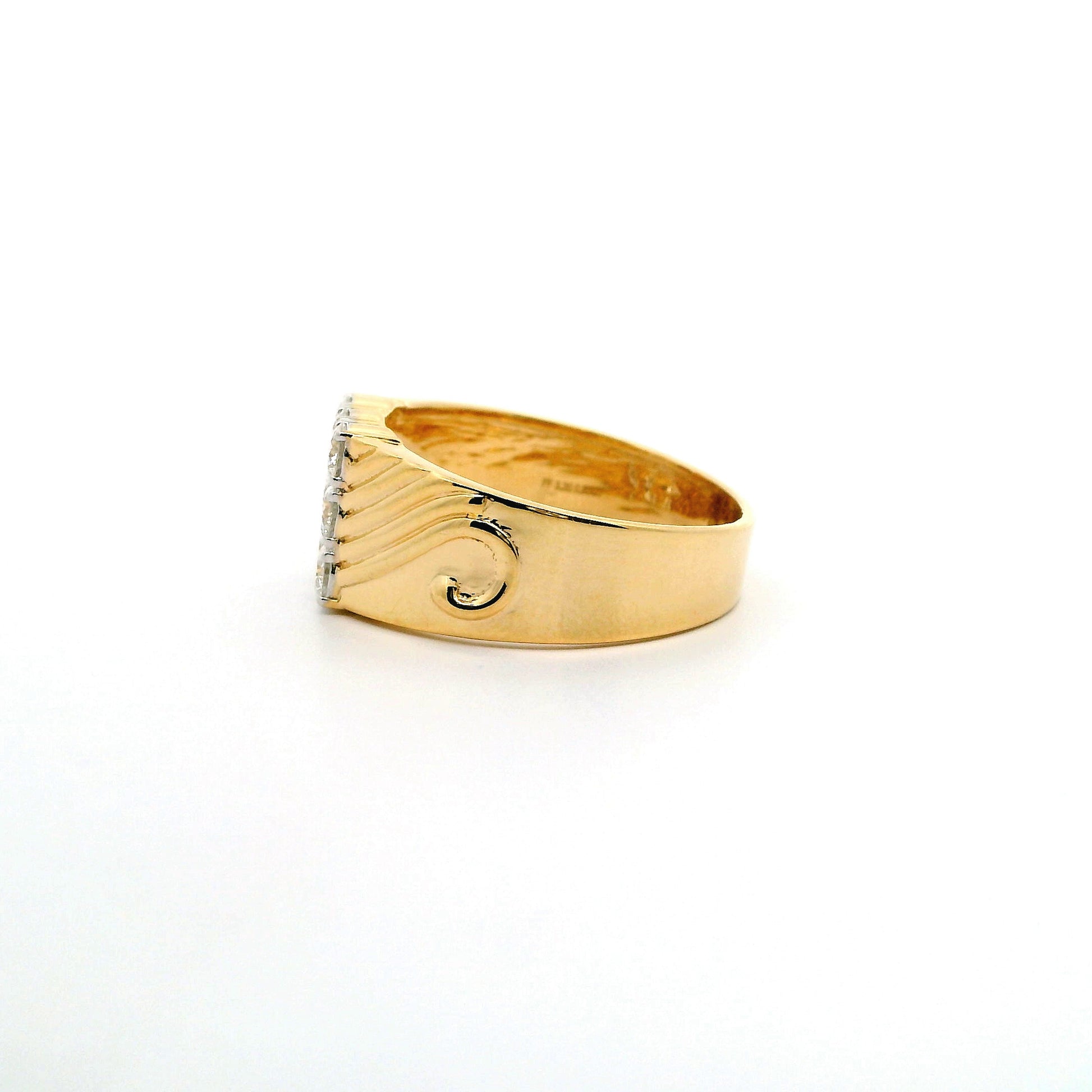 Auron Box Mens Diamond Ring