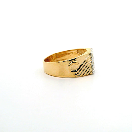 Auron Box Mens Diamond Ring