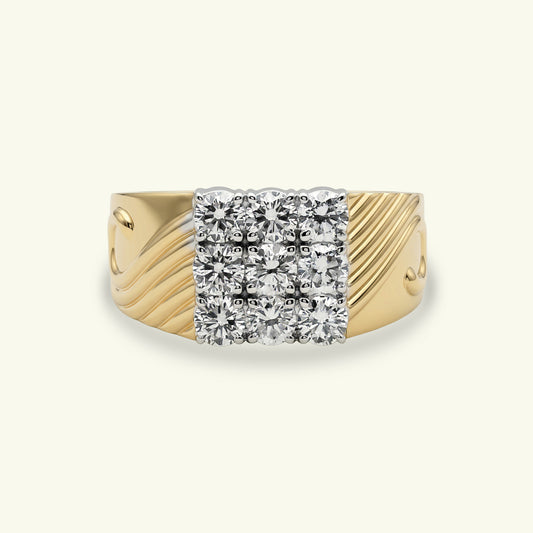 Auron Box Mens Diamond Ring