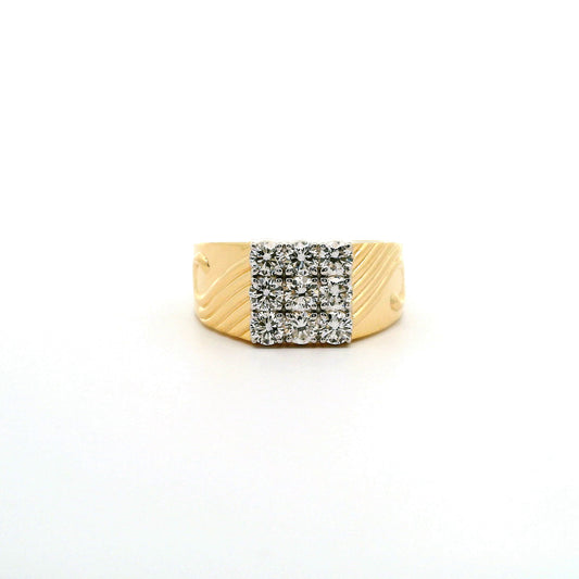 Auron Box Mens Diamond Ring