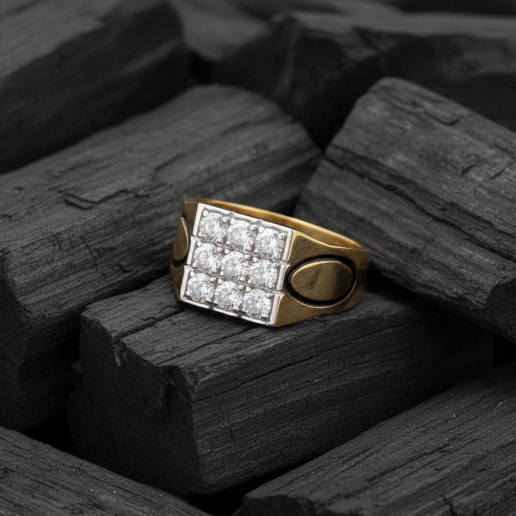 Rivan Box Mens Diamond Ring
