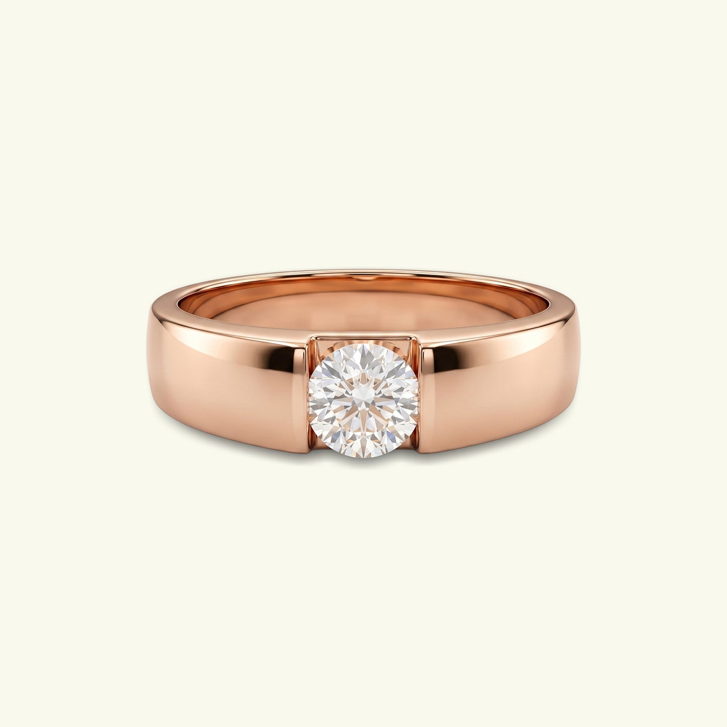 Renric Solitaire Mens Diamond Ring