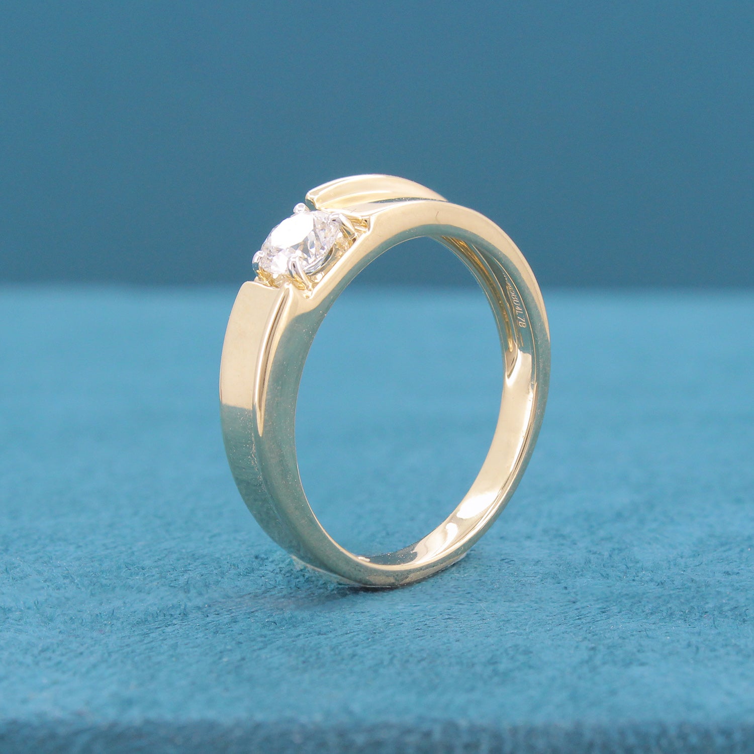 Dainor Solitaire Mens Diamond Ring