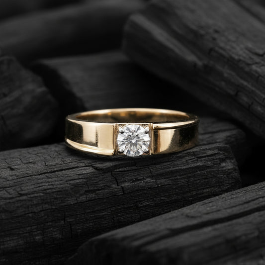 Dainor Solitaire Mens Diamond Ring