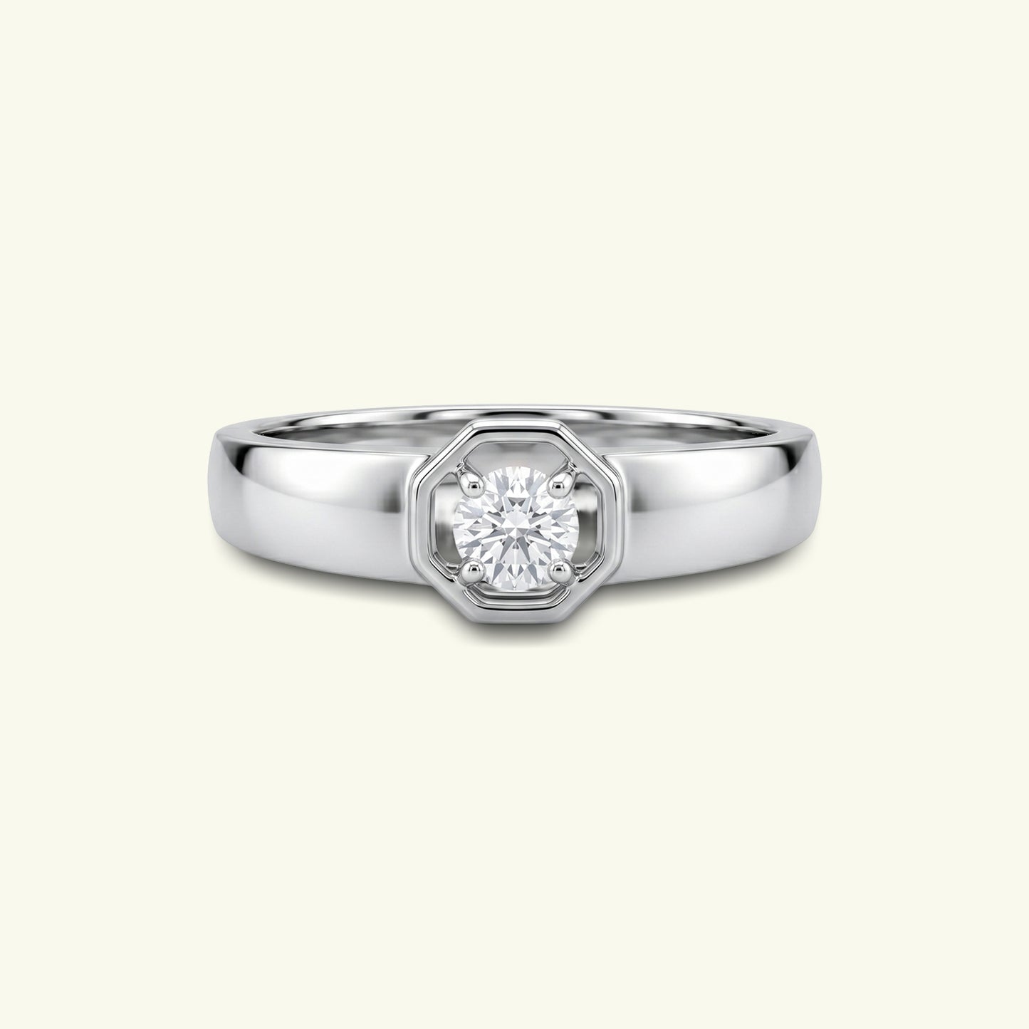 Valrik Solitaire Mens Diamond Ring