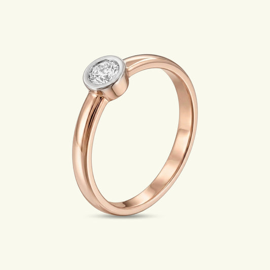 Lorven Solitaire Mens Diamond Ring