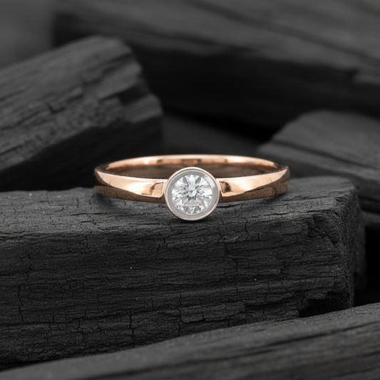 Lorven Solitaire Mens Diamond Ring