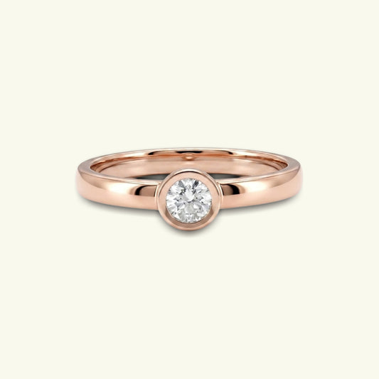 Lorven Solitaire Mens Diamond Ring