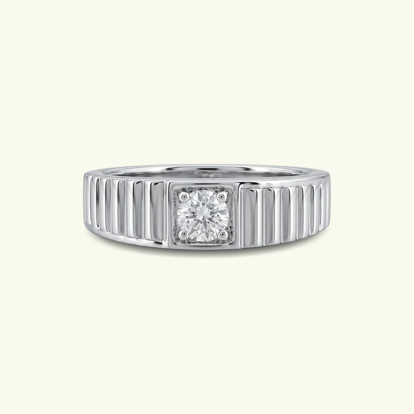 Nyric Solitaire Mens Diamond Ring