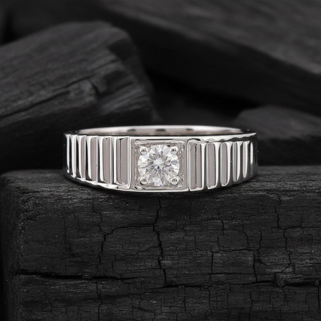 Nyric Solitaire Mens Diamond Ring