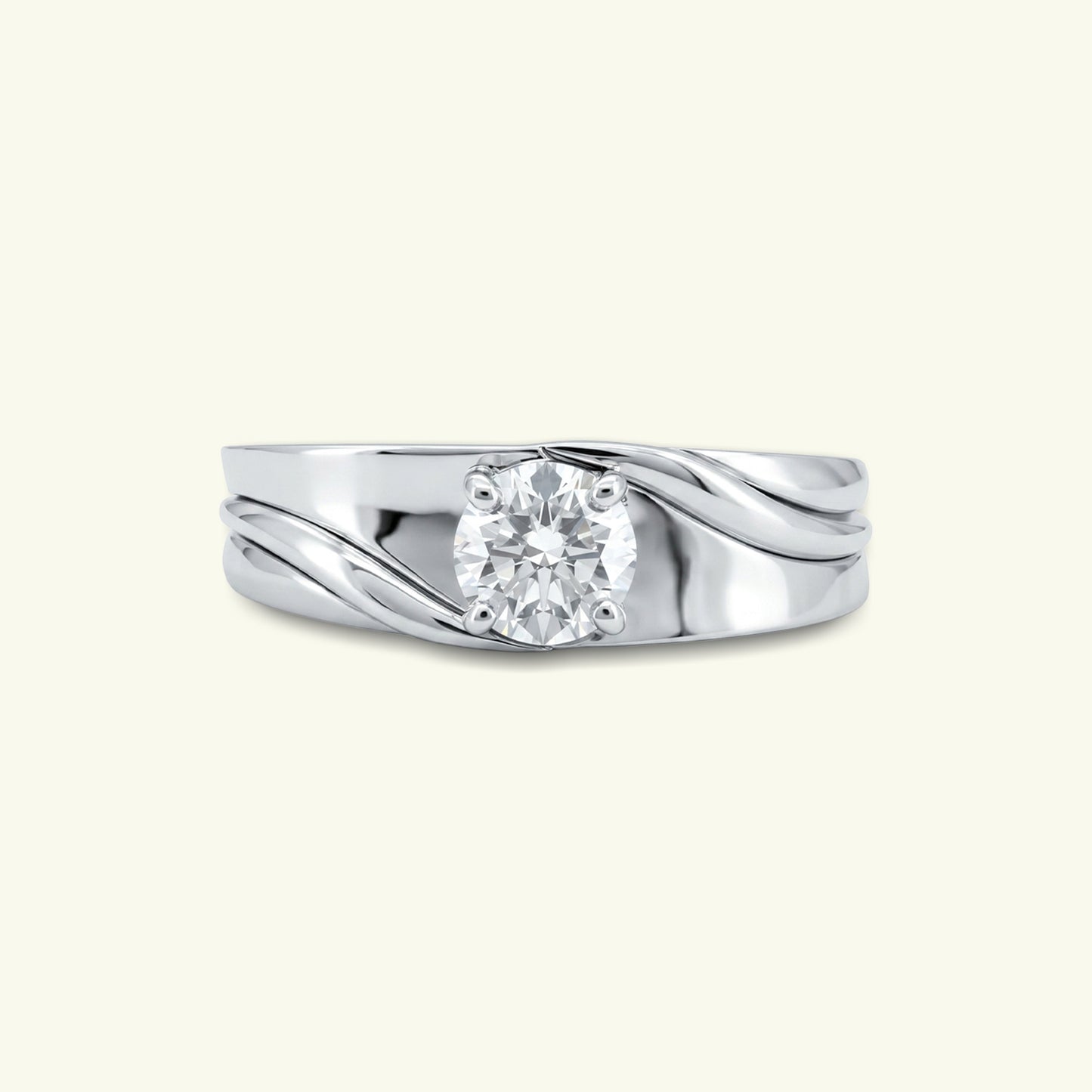 Eryk Solitaire Mens Diamond Ring