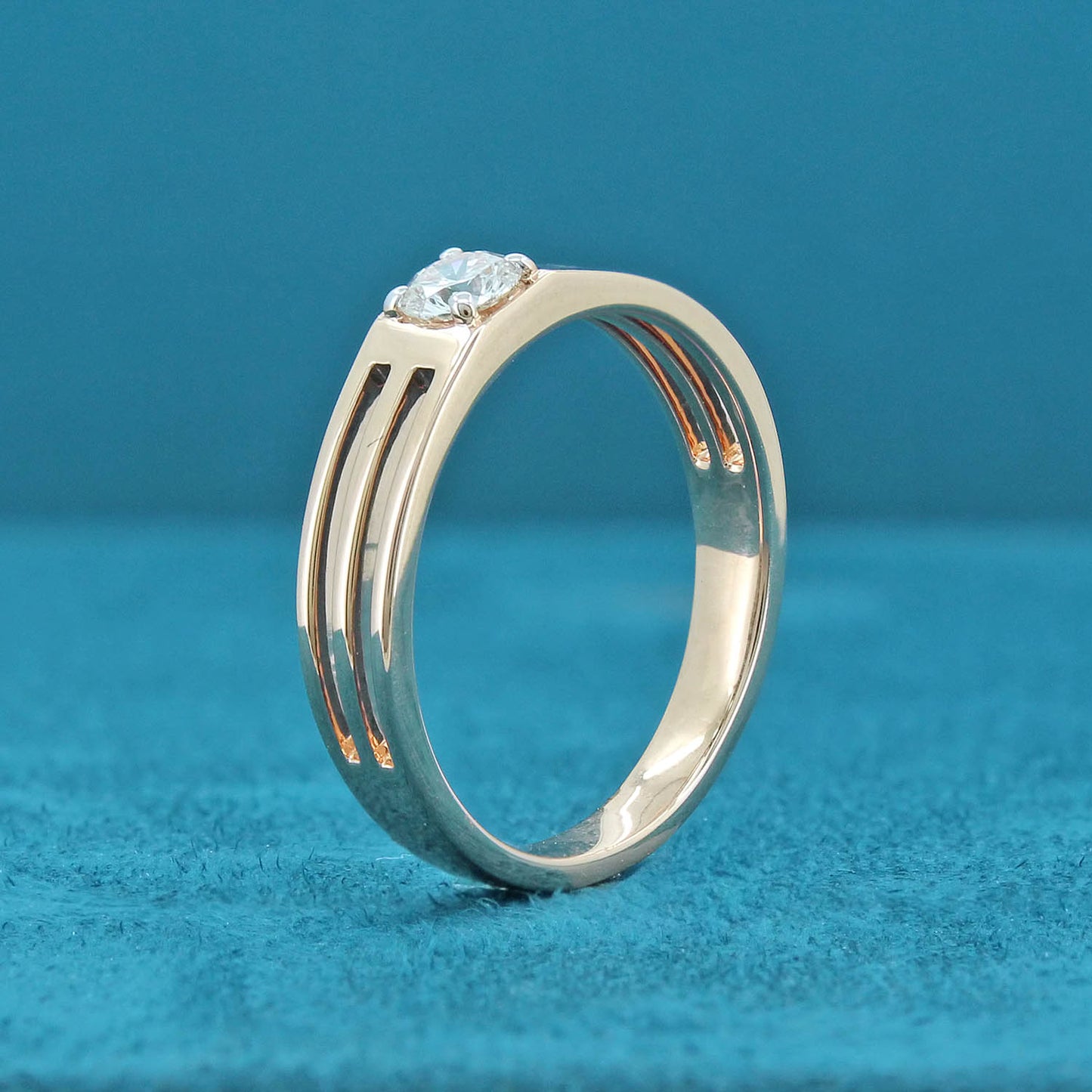 Kerric Solitaire Mens Diamond Ring