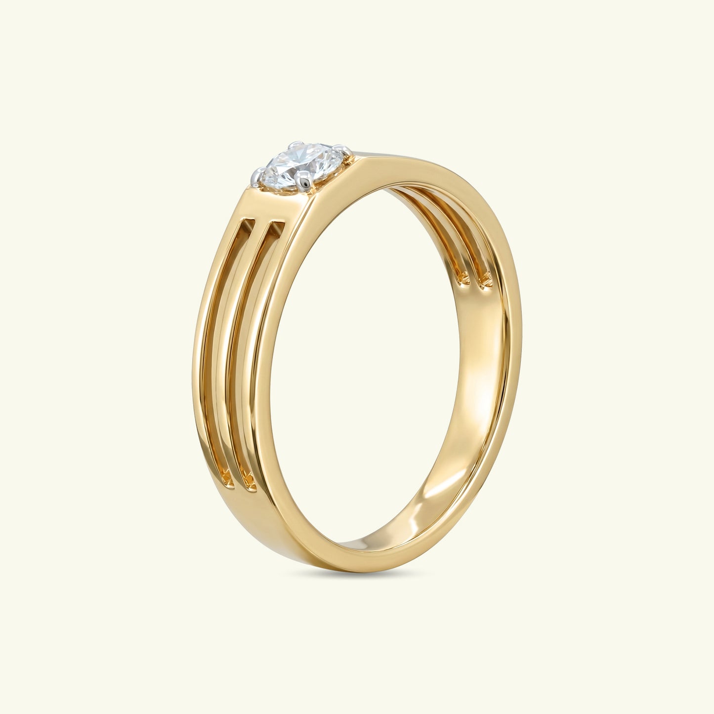 Kerric Solitaire Mens Diamond Ring