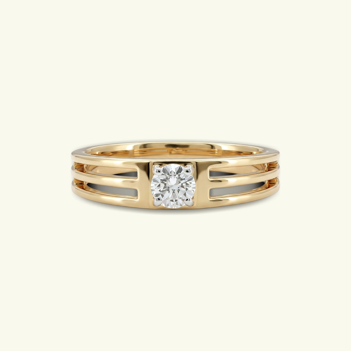 Kerric Solitaire Mens Diamond Ring