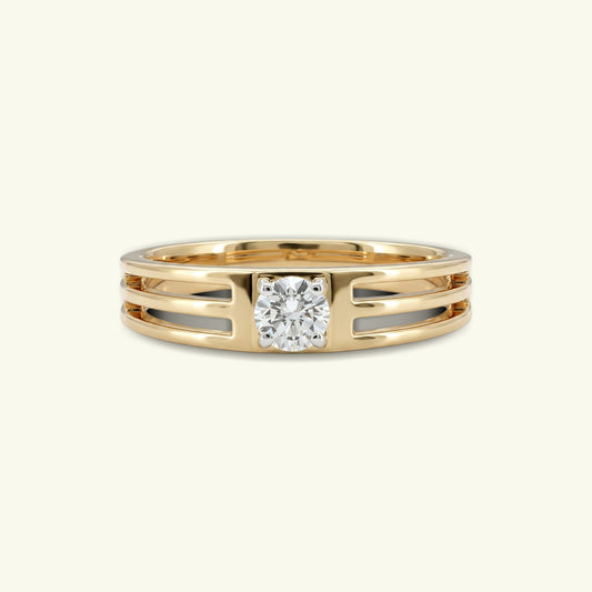 Kerric Solitaire Mens Diamond Ring